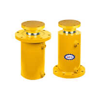 350 Bar Hydraulic Cylinder - Lightweight Aluminum, Standard Size, Bright Yellow | High-pressure Performance For Versatile Industrial Applications