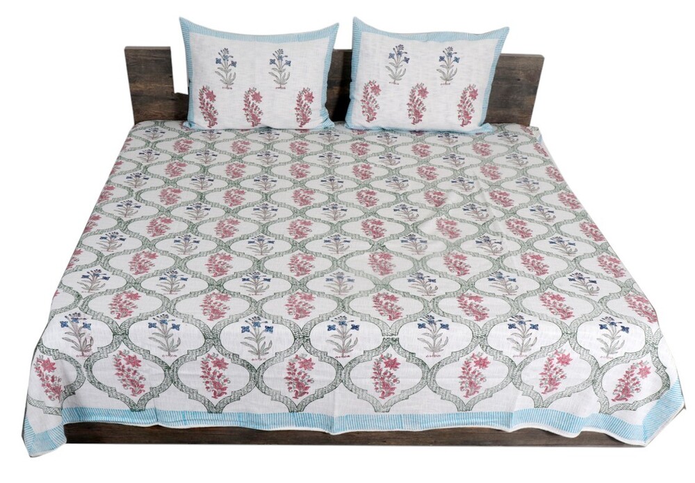 Hand Block Printed TNT Bedsheet