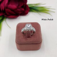 AD Glass Stone Designer Ring