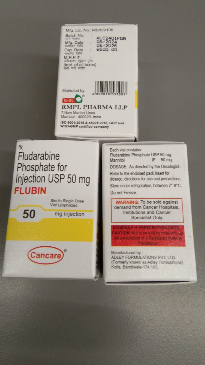 Flubin 50mg (fludarabine Phosphate For Injection Usp 50mg ) - Drug Type: General Medicines