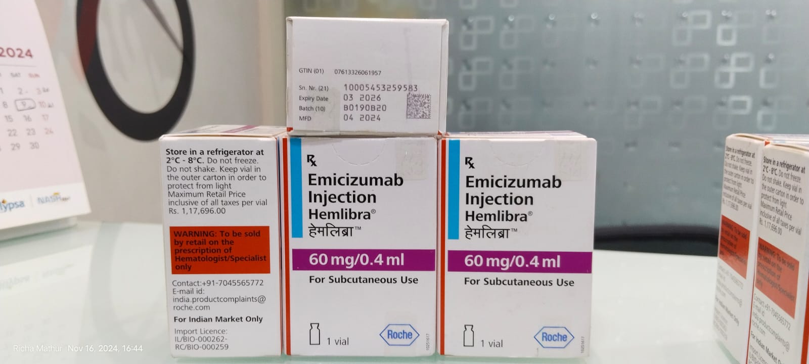 Hemlibra 60mg/0.4ml (Emicizumab Injection )