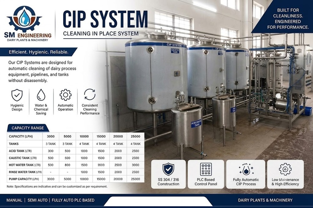 Automatic Mini Cip Plant - Stainless Steel Silver Design | Good Quality Industrial Use