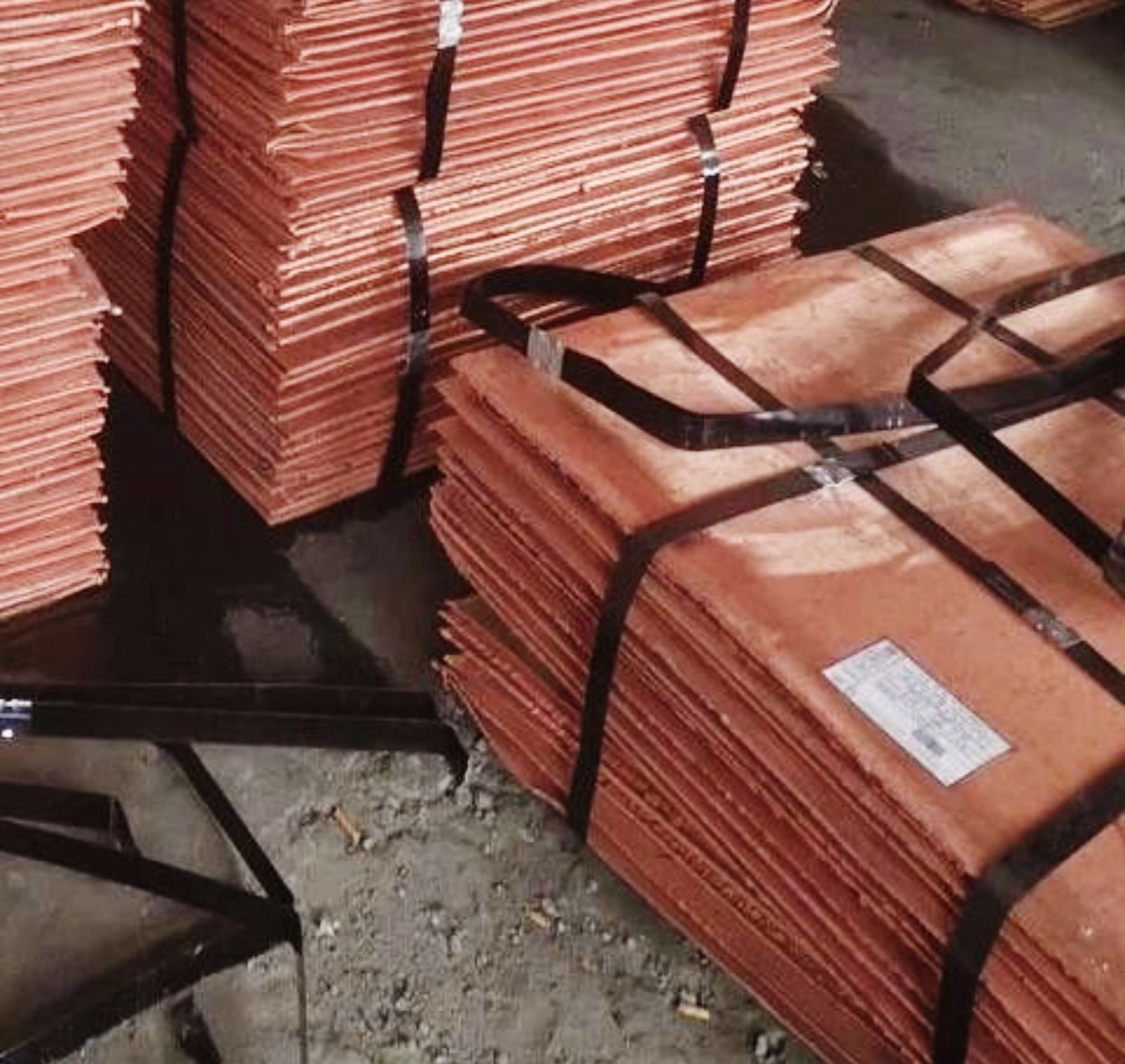 High Purity 99.99% Copper Cathode - Density: 8.96 Gram Per Cubic Centimeter(G/Cm3)