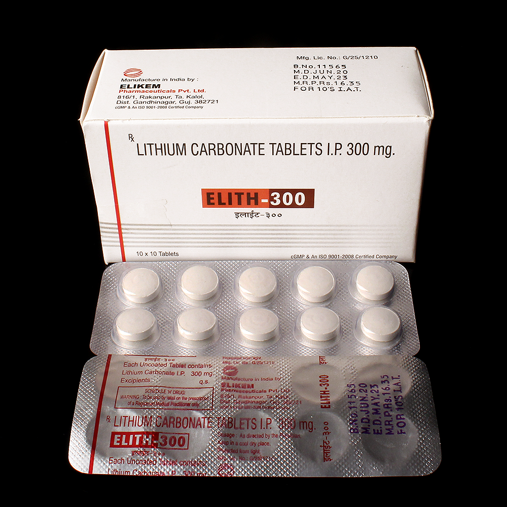 Lithium Carbonate - 300mg Tablets | Mood Stabilization Support, Helps Reduce Agitation And Low Mood Episodes