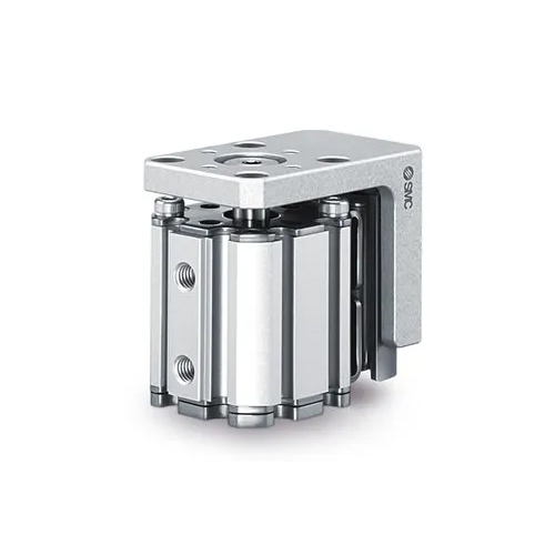 Compact Cylinder With Linear Guide - Material: Stainless Steel