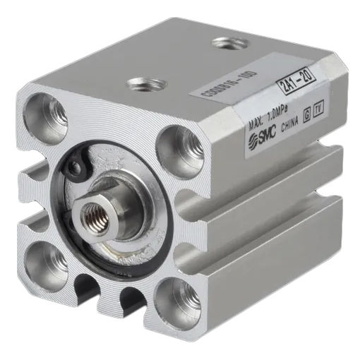 Pneumatic Compact Cylinder - Material: Stainless Steel