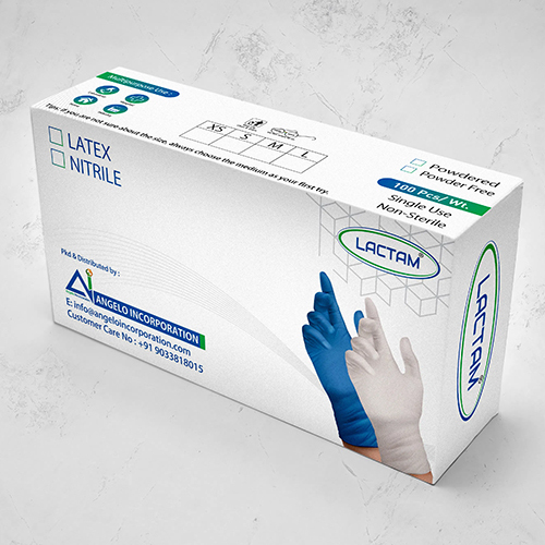 Vinyl Examination Glove - Color: Transperant White