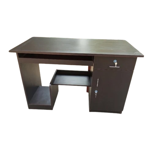 4 Feet Laminated Office Table - Color: Brown