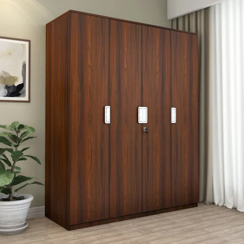 Laminated Plywood Wardrobe - Color: Brown