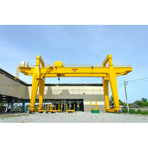 Gantry Crane - Mild Steel, New Yellow Finish | 1 Year Warranty, Industrial Usage