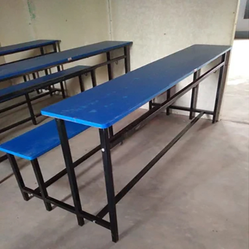 School Benches And Desks - Color: Blue & Black