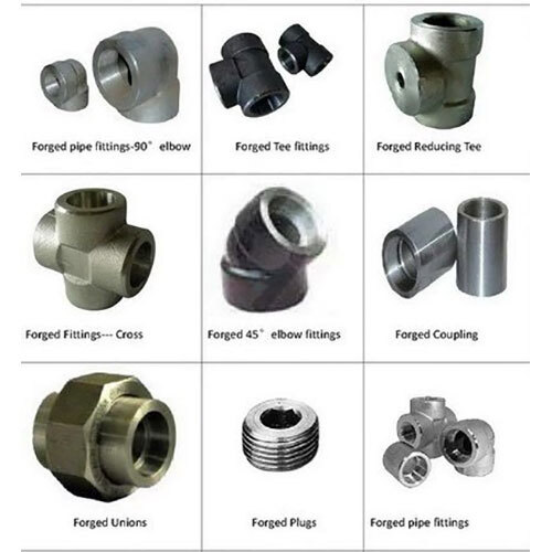 Socket Weld Pipe Fitting - Color: Silver