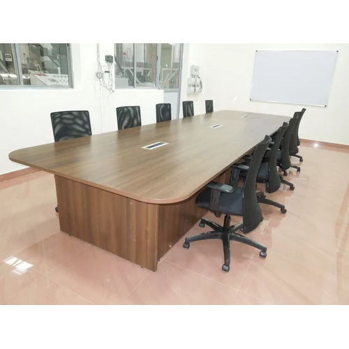 10 Seater Wooden Office Conference Table - Application: For Meetings