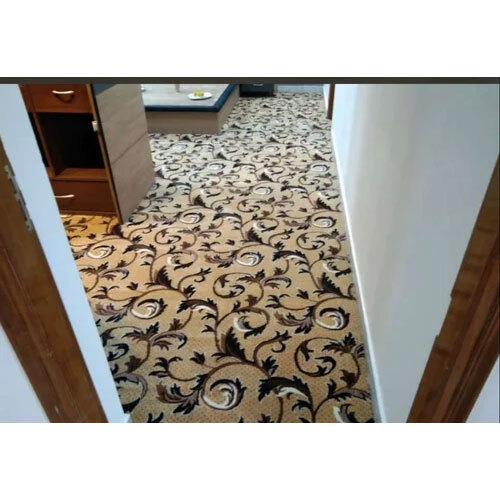 15Mm Polyester Heat Set Floor Carpet - Pattern: Printed