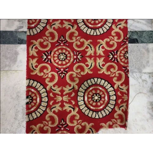 12mm Polyester Red Room Floor Carpet