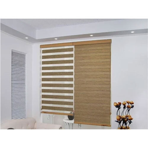 7Mm Window Zebra Blinds - Color: Brown