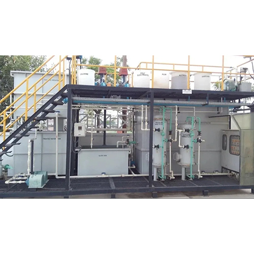 100 Lph Hybrid Sewage Treatment Plant, Food Industry - Color: Grey Paint Coated