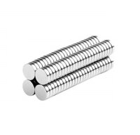 6 X 1.5mm Neodymium Disc Magnets - Silver Ndfeb Permanent Magnets | Round Shape, Strong Magnetic Force For Diy Projects And Industrial Use
