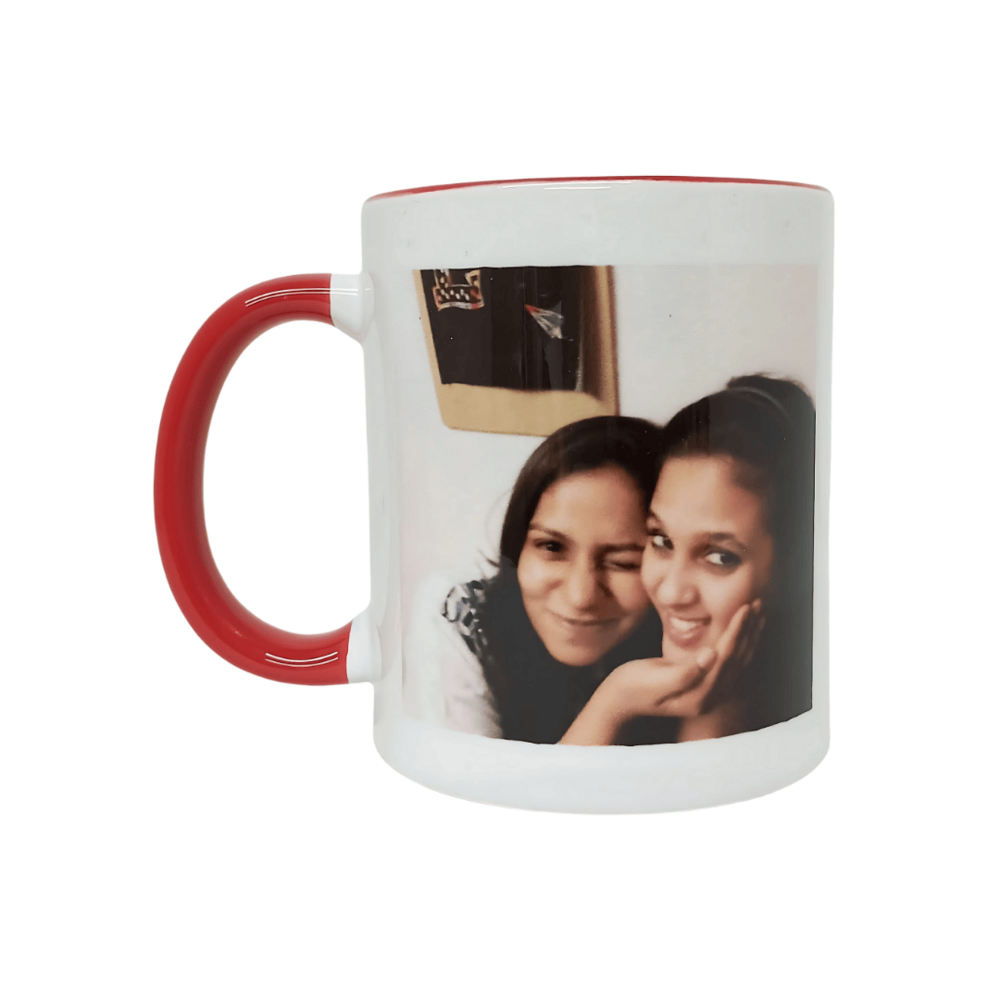 Three tone Red ceramic mug