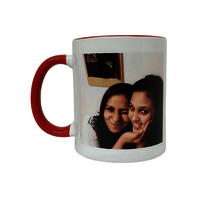 Three tone Red ceramic mug