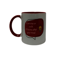 Three tone Red ceramic mug