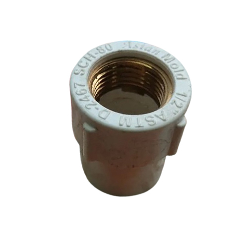 1-2Inch Cpvc And Brass Female Thread Adapter - Color: White