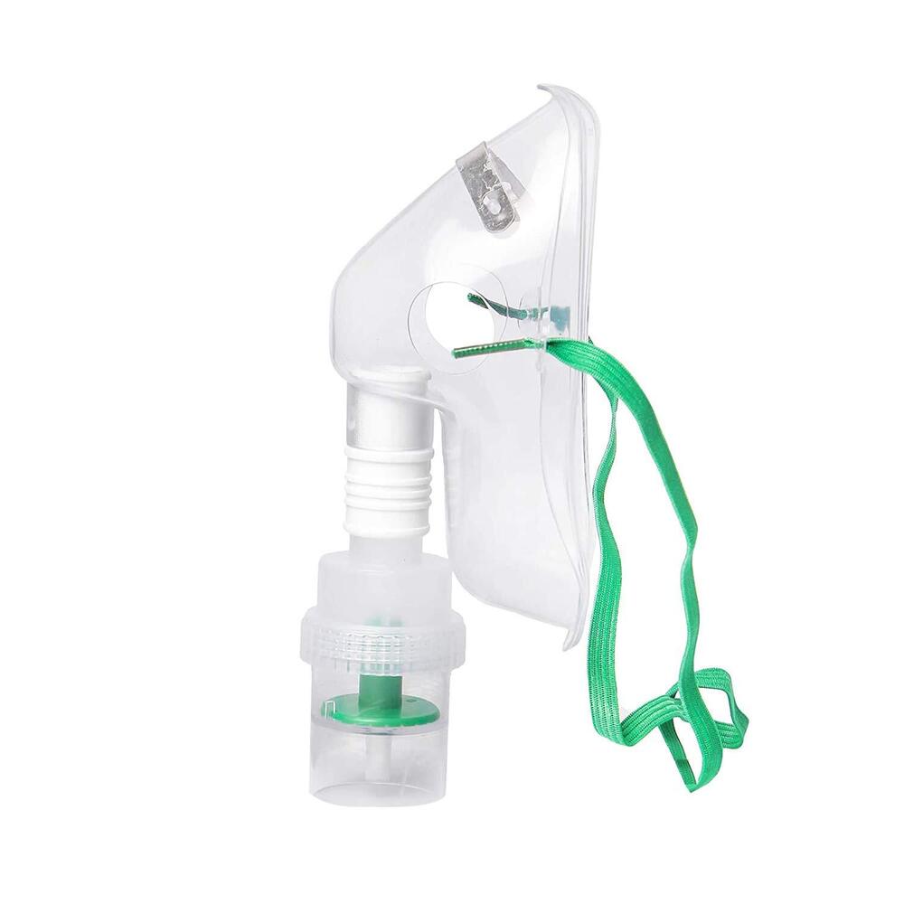 Nebulizer Mask - Plastic | Hospital Use, Covers Mouth and Nose, Elastic Band Hold