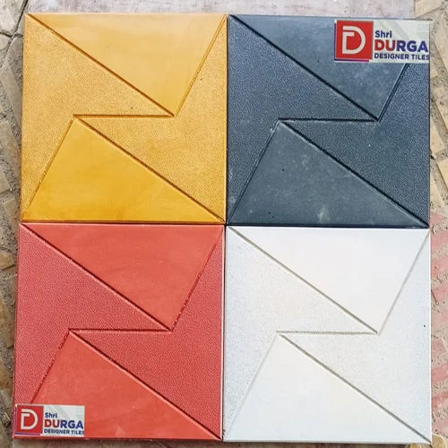 600X600 Mm Parking Tiles - Color: Multi Color