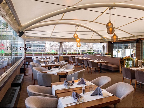 Cafeteria Tensile Structure - Pvc Panel Material Roof Dead Load Up To 1200 Gsm | Weather-resistant Design For Outdoor Dining Areas