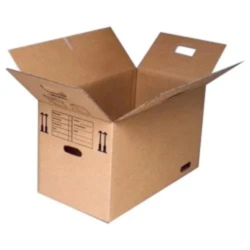 Wardrobe Corrugated Boxes - Corrugated Cardboard, 24"x18"x12", Brown | Sturdy Storage And Transport Solution For Clothing, Recyclable, Easy Handling