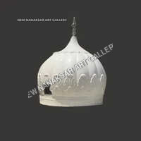 Designer Frp Temple Domes - Color: White