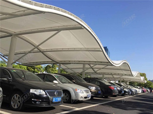 Car Parking Tensile Structures - Design Type: Customized