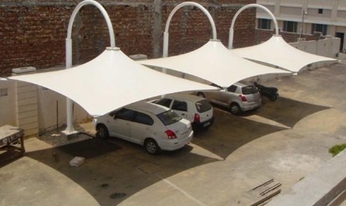 Car Parking Tensile Structures - Design Type: Customized