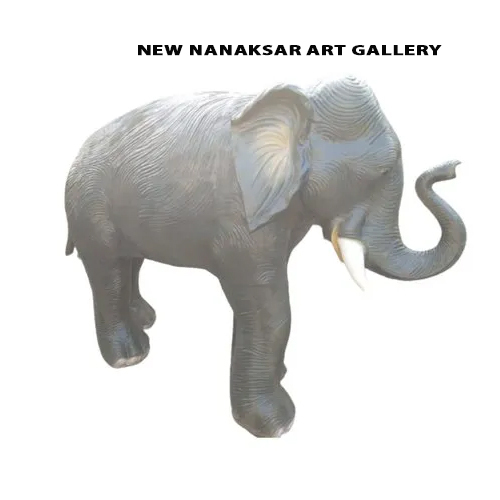 Frp Elephant Statues - Color: Grey