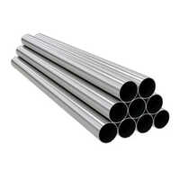 Stainless Steel 202 Seamless Pipe - 0.8 To 2 Mm Thickness, Round Shape, Silver Finish