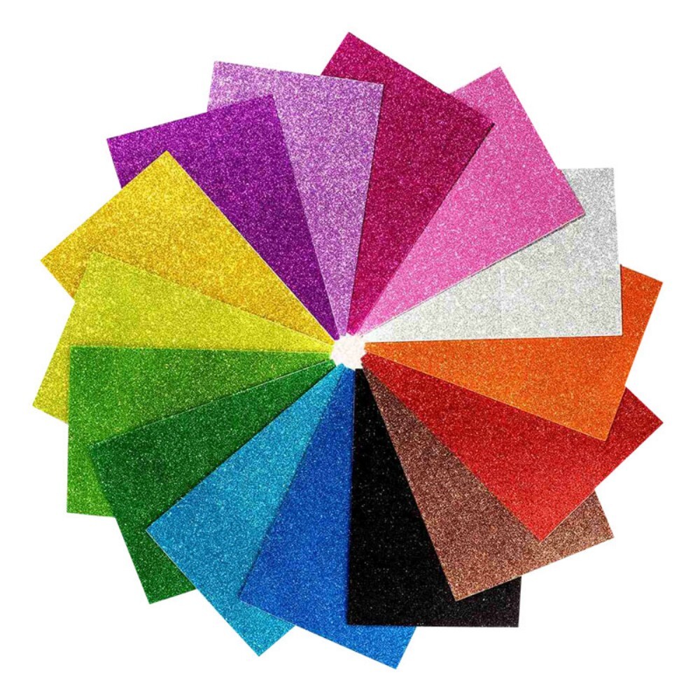 Gumming And Non Gumming A4 Glitter Sheet - Finish: Glossy/Matt Coating
