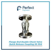 Flange End Double Check Valve Quick Release Coupling Ss 304 - Color: Brass