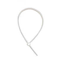 Releasable Cable Tie - Nylon Material, 400 Millimeter Length, White Connector Color | Ideal For Telecommunication Applications