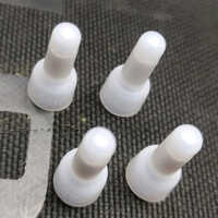 Closed End Wire Connector - Nylon, 1 Inch | Flame-resistant 550 Mhz, White Color, Ideal For Telecommunication Applications
