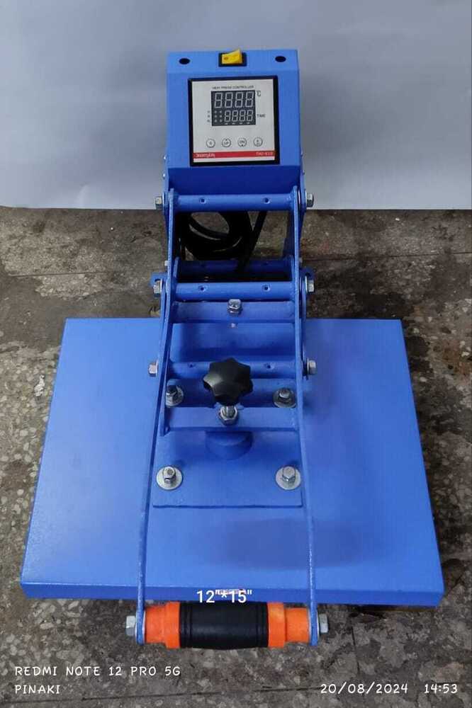 सिंगल बेड मैन्युअल फ्यूजिंग मशीन 12"x15"