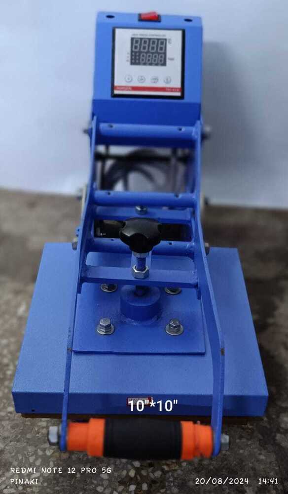 10" X 10" Single Bed Manual Fusing Machine - Color: Blue