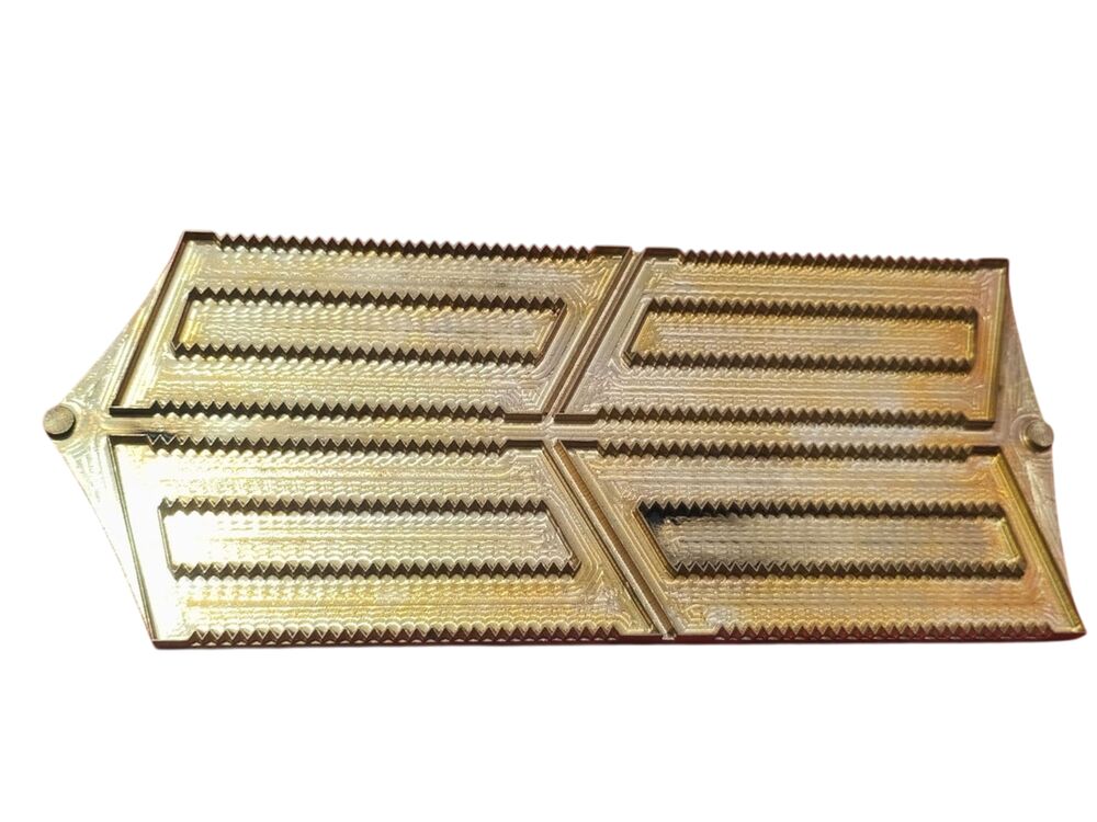 Shoe Embossing Die - Brass Construction Various Sizes Available Golden Finish | Long Lifespan Ideal for Branding and Designing Shoes
