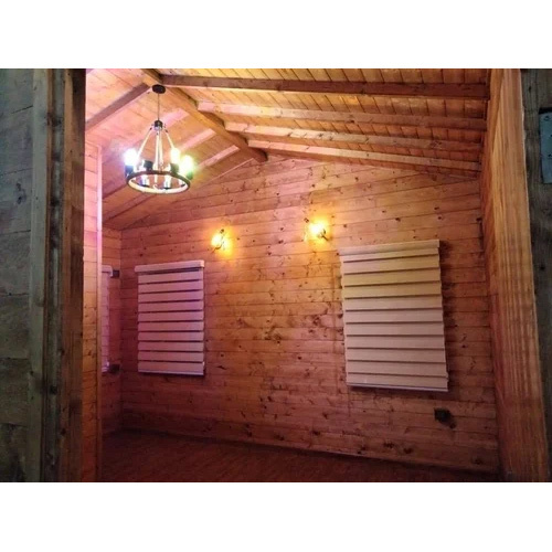 Modular Wooden Luxury Home Container - Wooden Material, 10 Feet Height | Polished Coating, Stylish Living Space