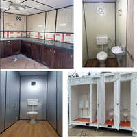 Mild Steel Mobile Toilet Container - Height: 7 Foot (ft)