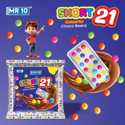 Gems Short Colorfull Choco Beans