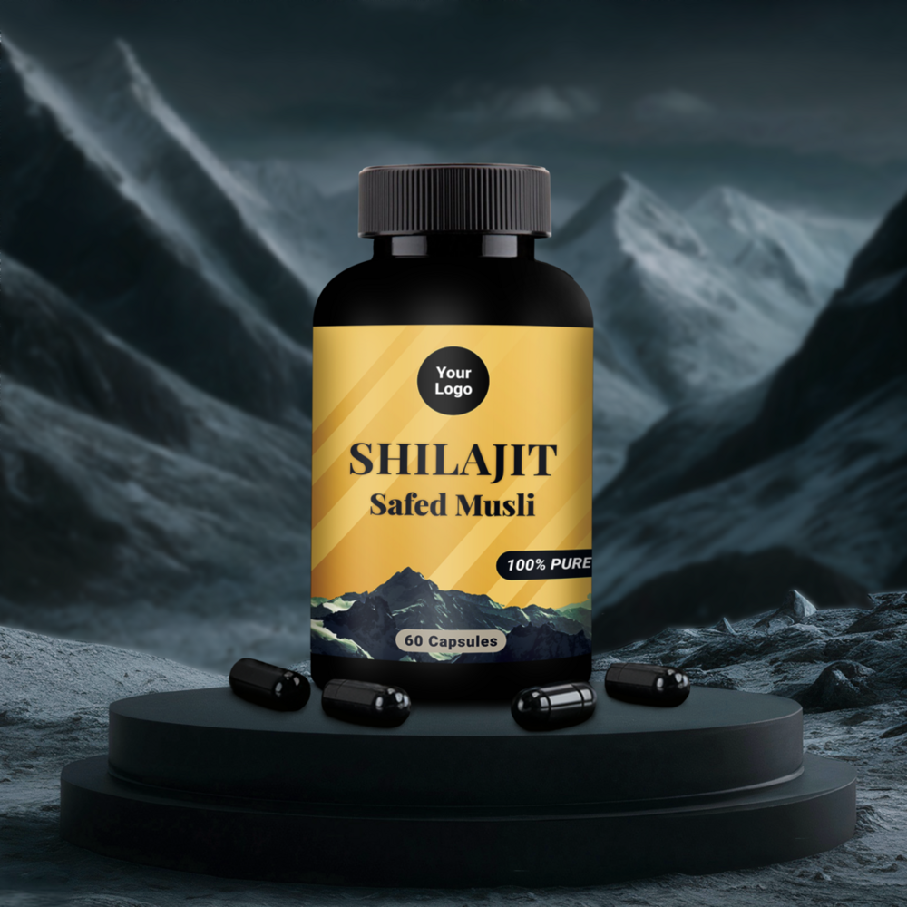 Premium Shilajit Capsules - Ingredients: Herbs