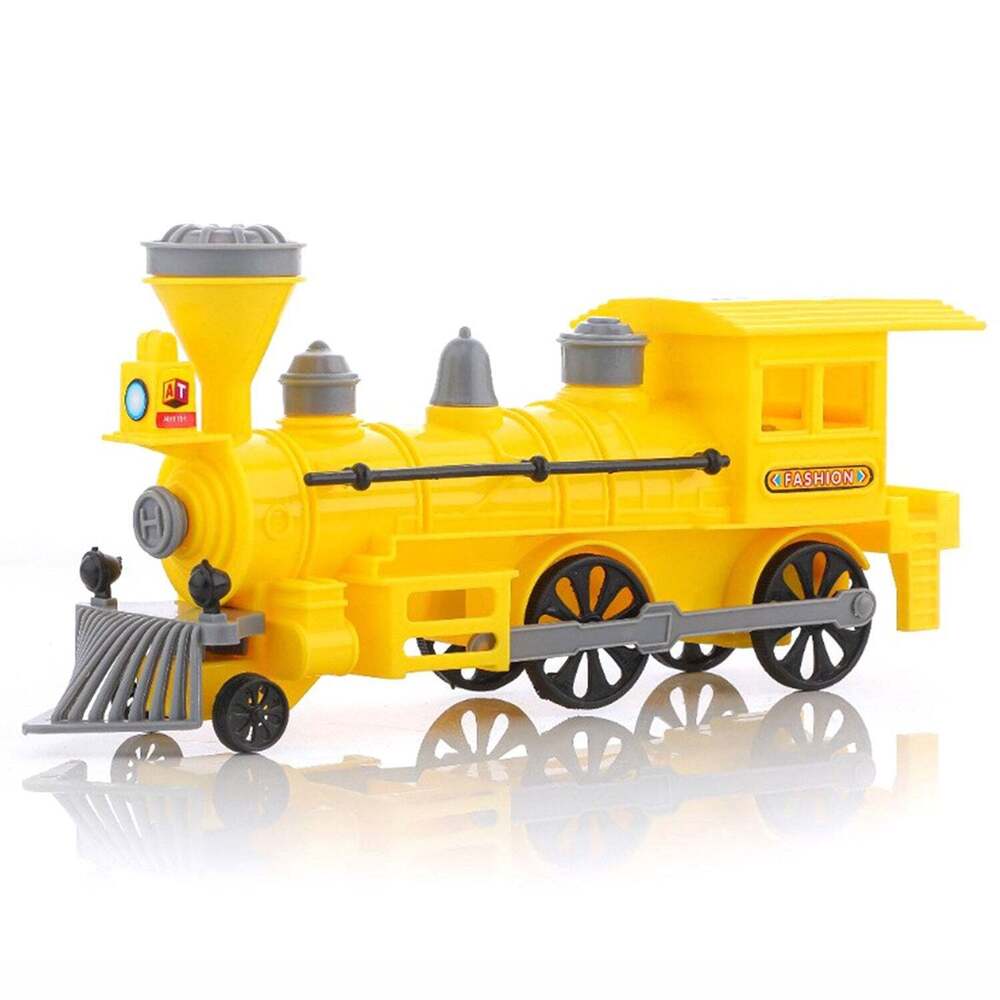 Pull And Go Train With Light Plastic String Pull Back Trains