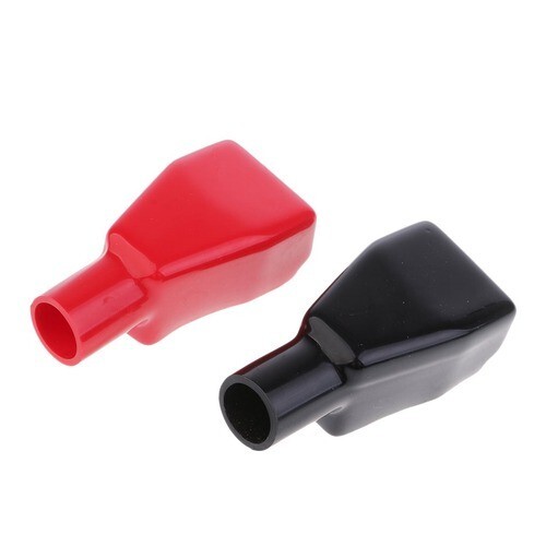 PVC Red & Black Color Battery Terminal Caps