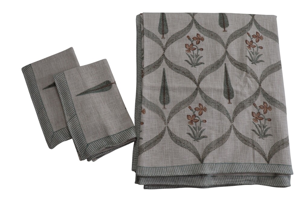 Hand Block Tnt Bedsheet - Color: Multi