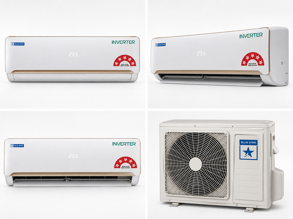 Blue Star Inverter Split Air Conditioners - Color: White